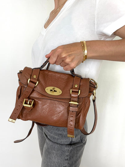 Alexa Mini Tan Buffalo Bag