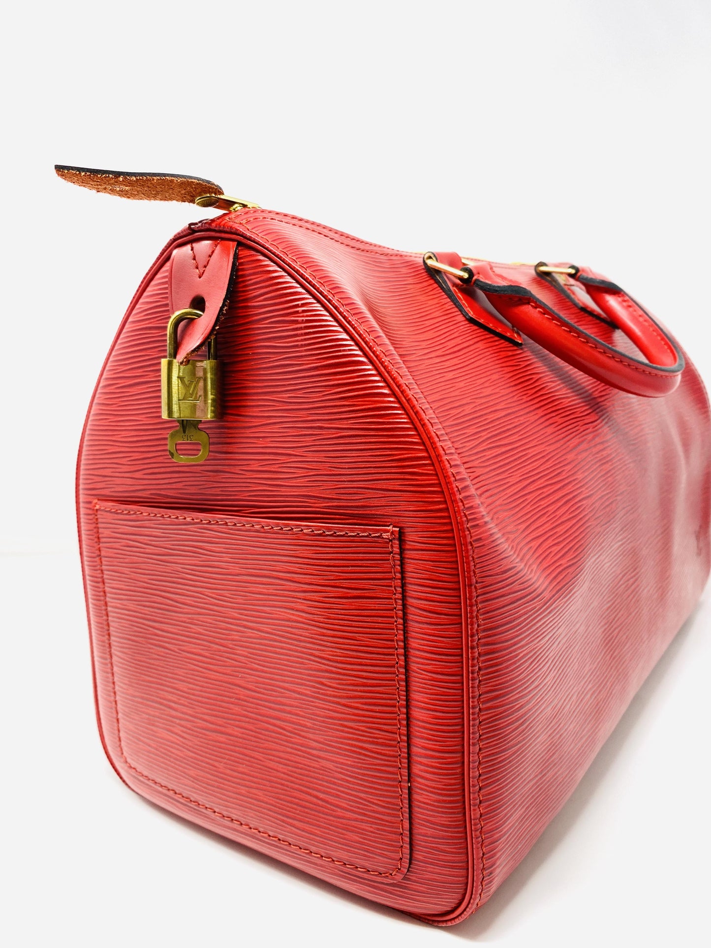 LOUIS VUITTON SPEEDY 40 RED EPI LEATHER – VINTAGE