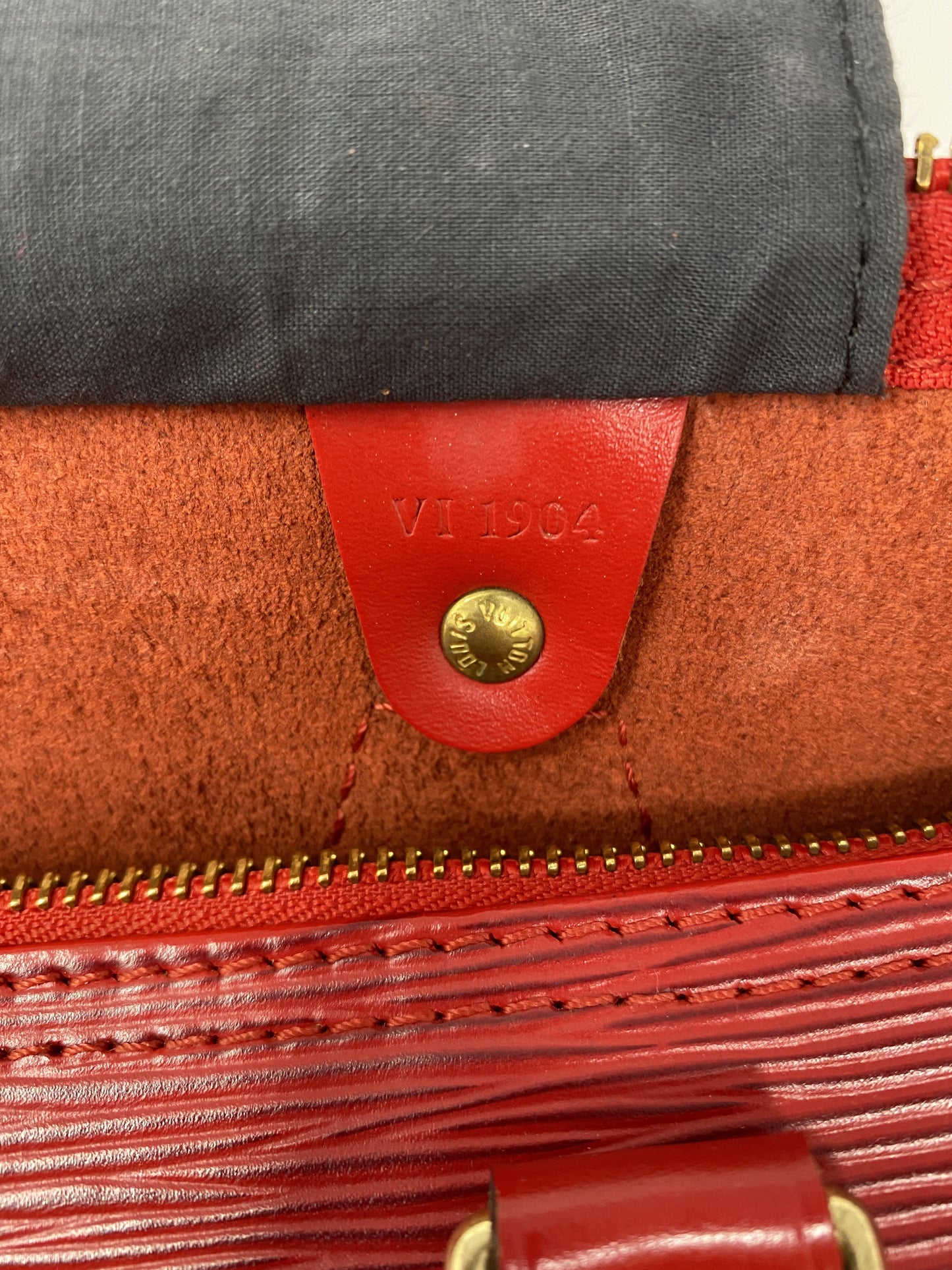 LOUIS VUITTON SPEEDY 40 RED EPI LEATHER – VINTAGE