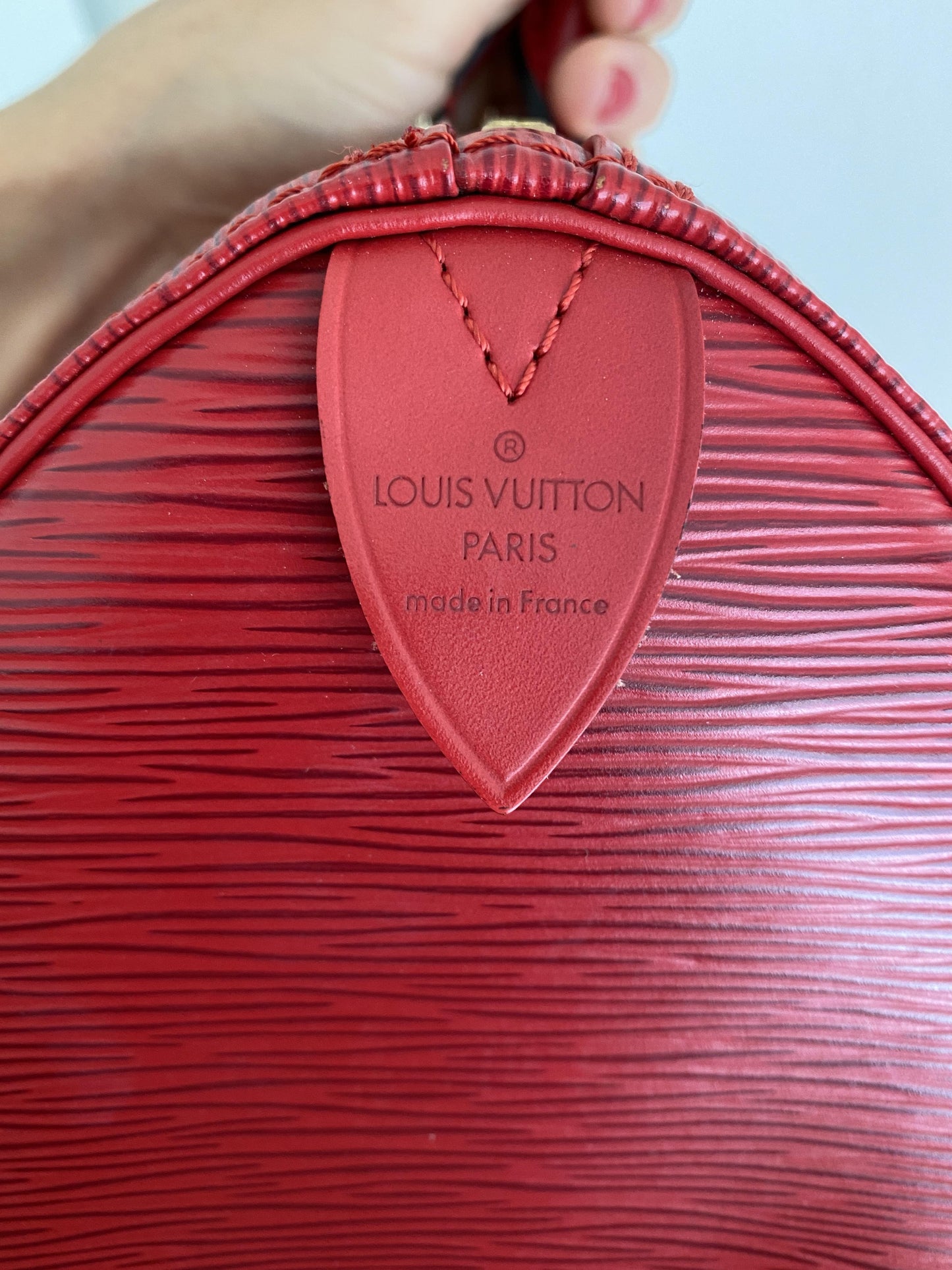 LOUIS VUITTON SPEEDY 40 RED EPI LEATHER – VINTAGE