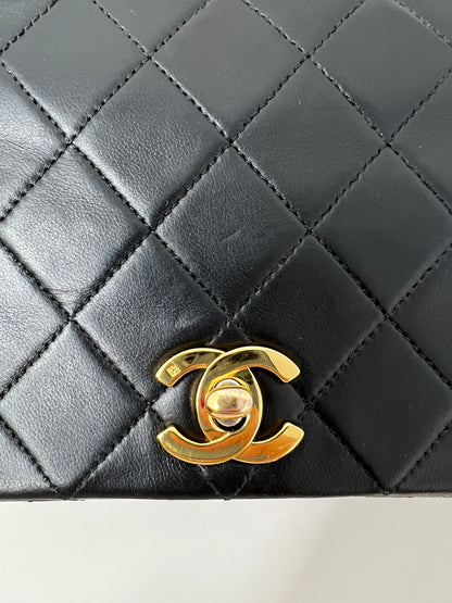 90's Classic Full Flap Bag Black