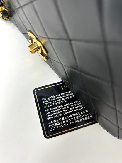 90's Classic Full Flap Bag Black