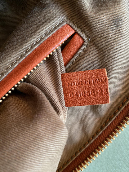 CHLOÉ MARCIE LARGE LEATHER HANDBAG IN CAMEL