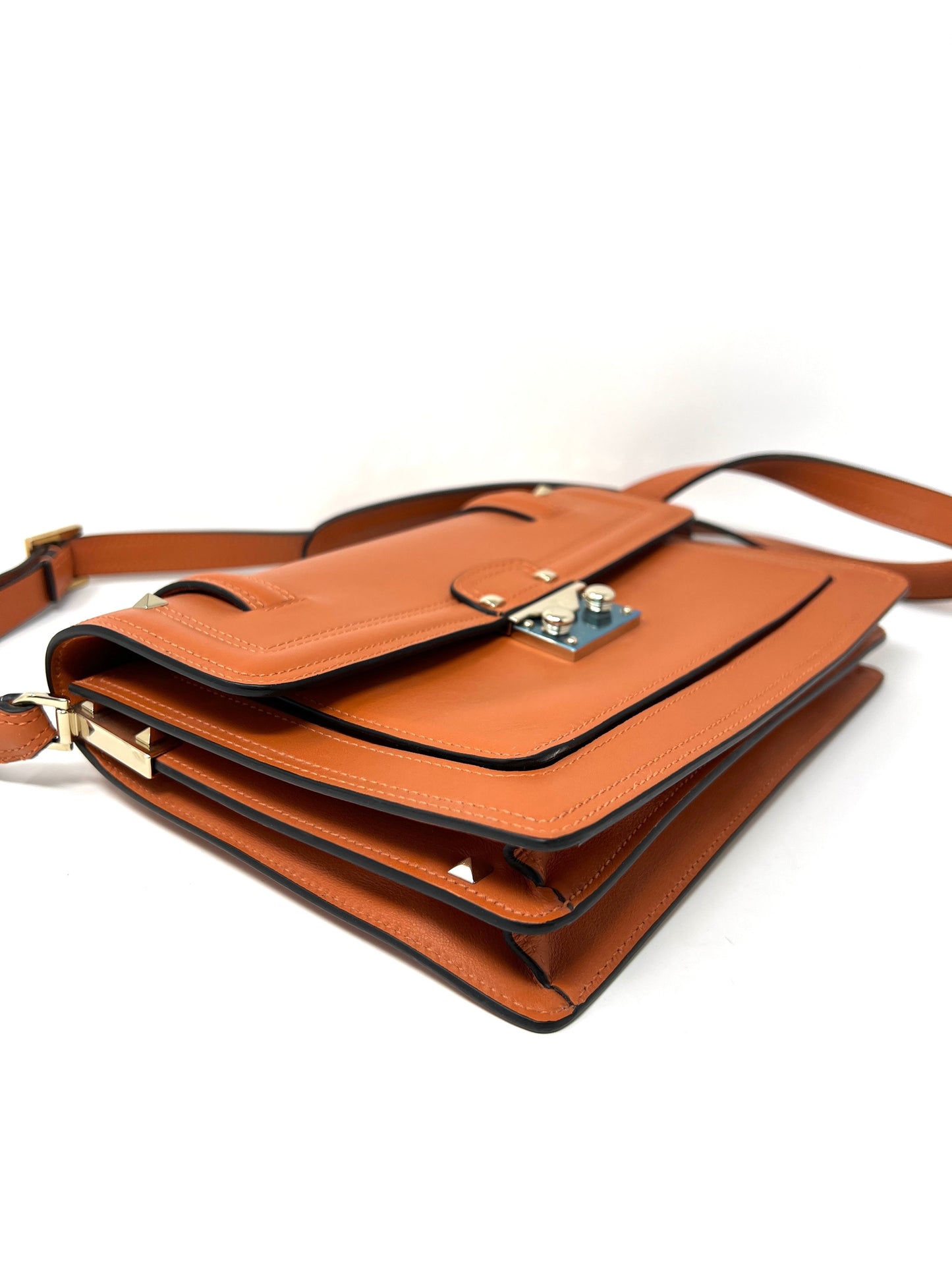 Cabana Small leather shoulder bag with studs
