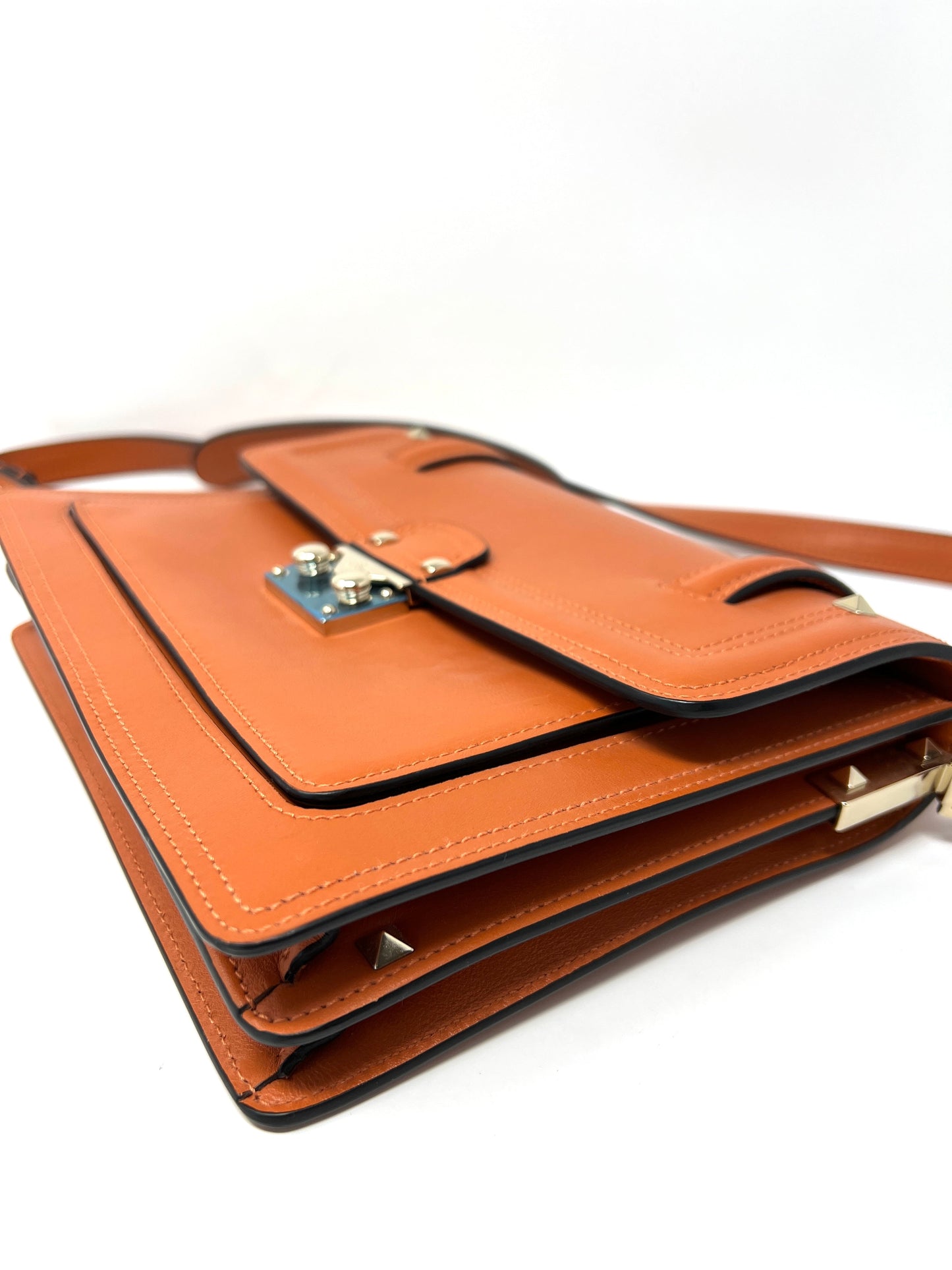 Cabana Small leather shoulder bag with studs