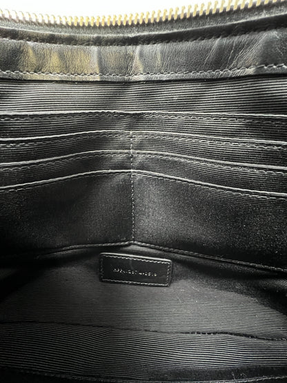 Black Cross-body Bag with Leather Tassel
