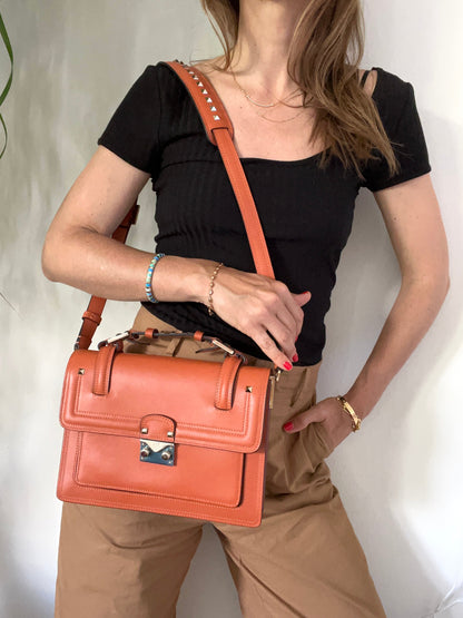 Cabana Small leather shoulder bag with studs