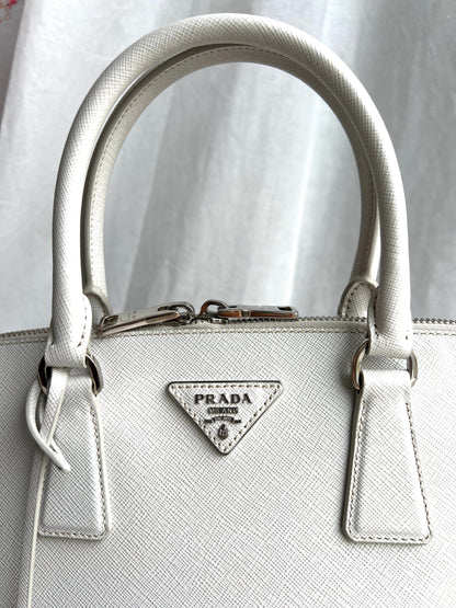 Promenade Bag Saffiano and silver