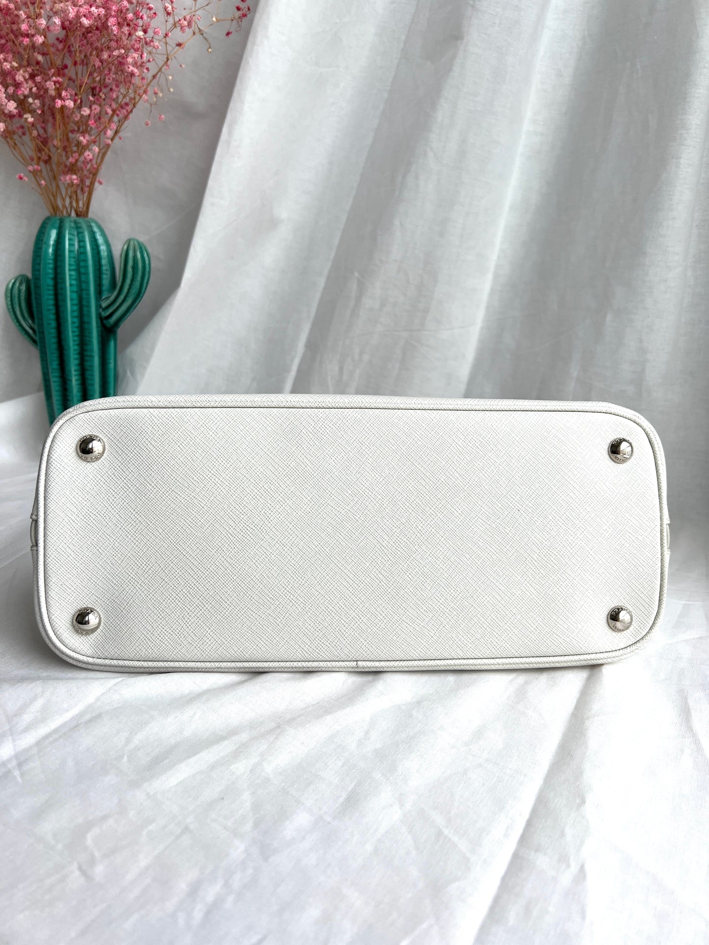 Promenade Bag Saffiano and silver