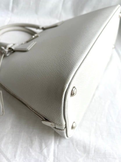 Promenade Bag Saffiano and silver