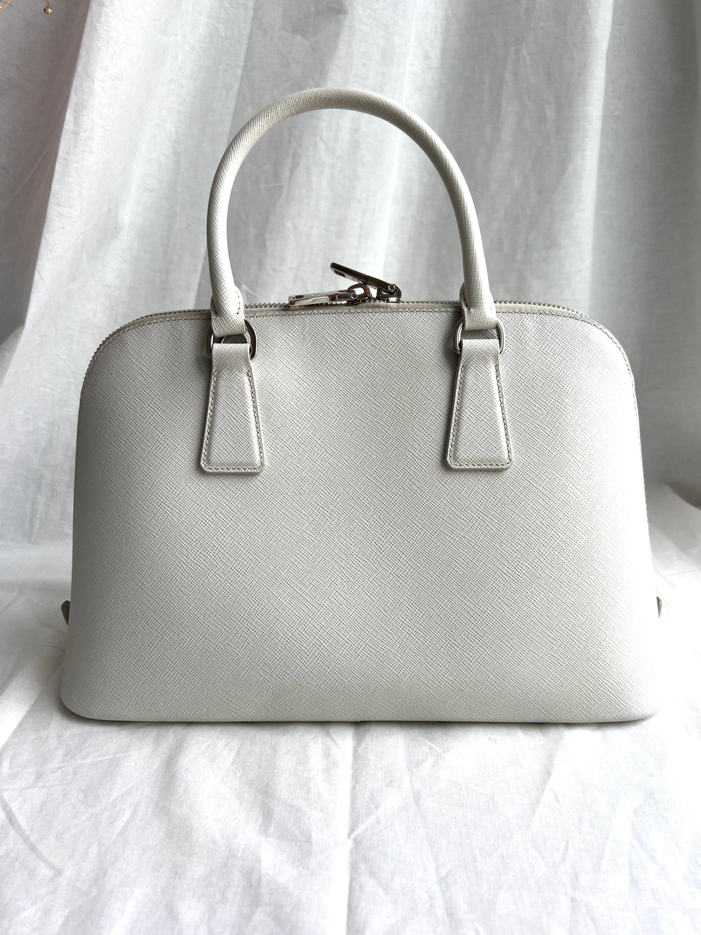 Promenade Bag Saffiano and silver
