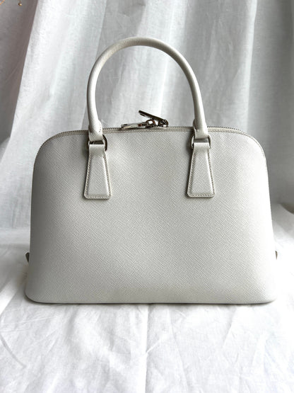 Promenade Bag Saffiano and silver