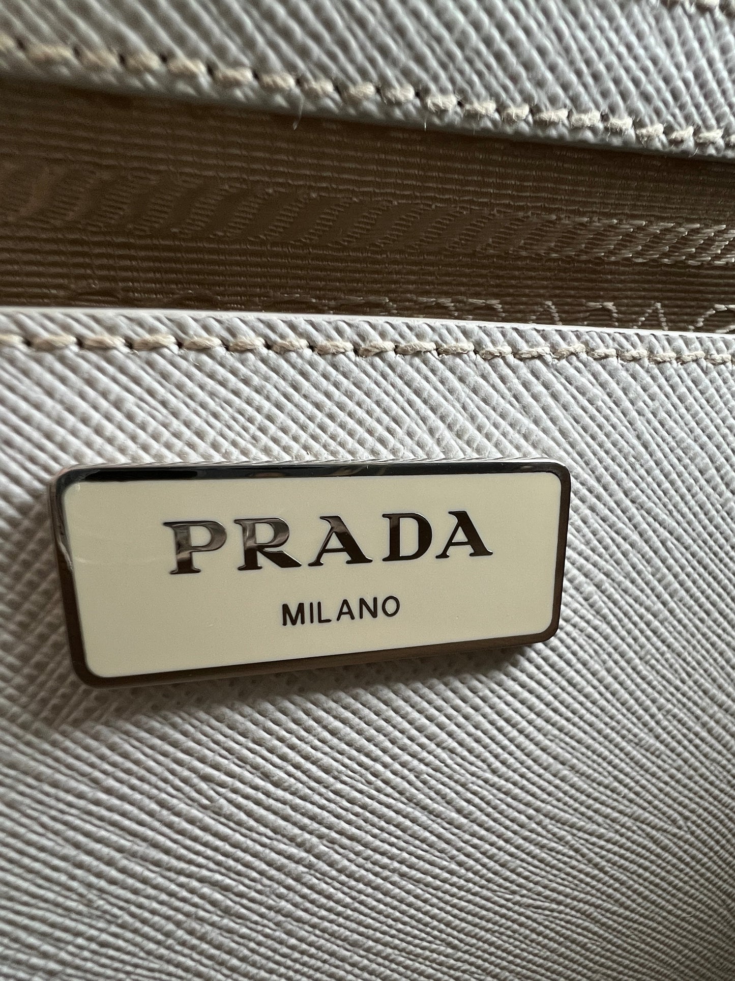 Promenade Bag Saffiano and silver
