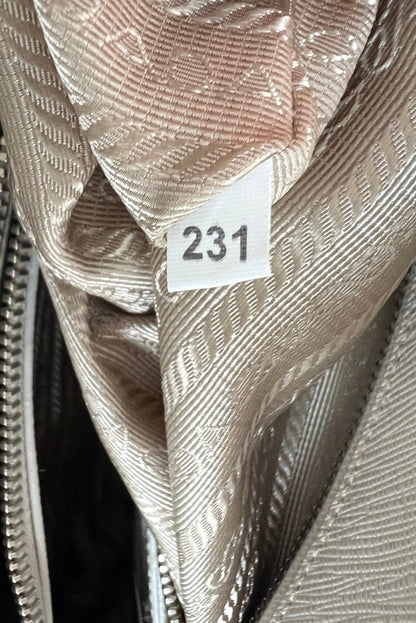 Promenade Bag Saffiano and silver