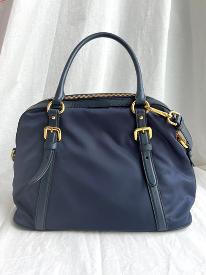 Tessuto Nylon Bag Baltico Blue