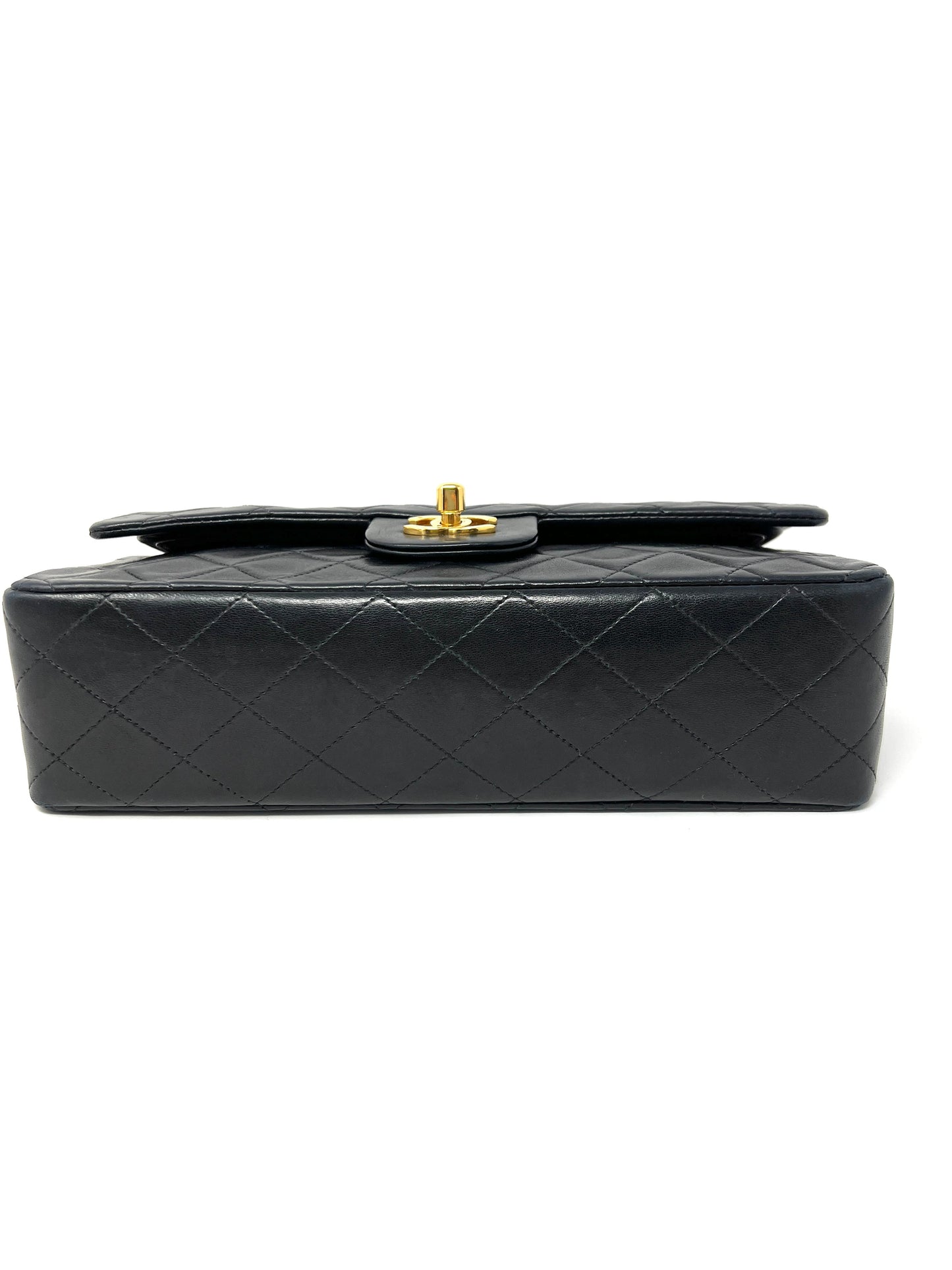 Vintage Double Flap Medium Black Lambskin 1997-1999