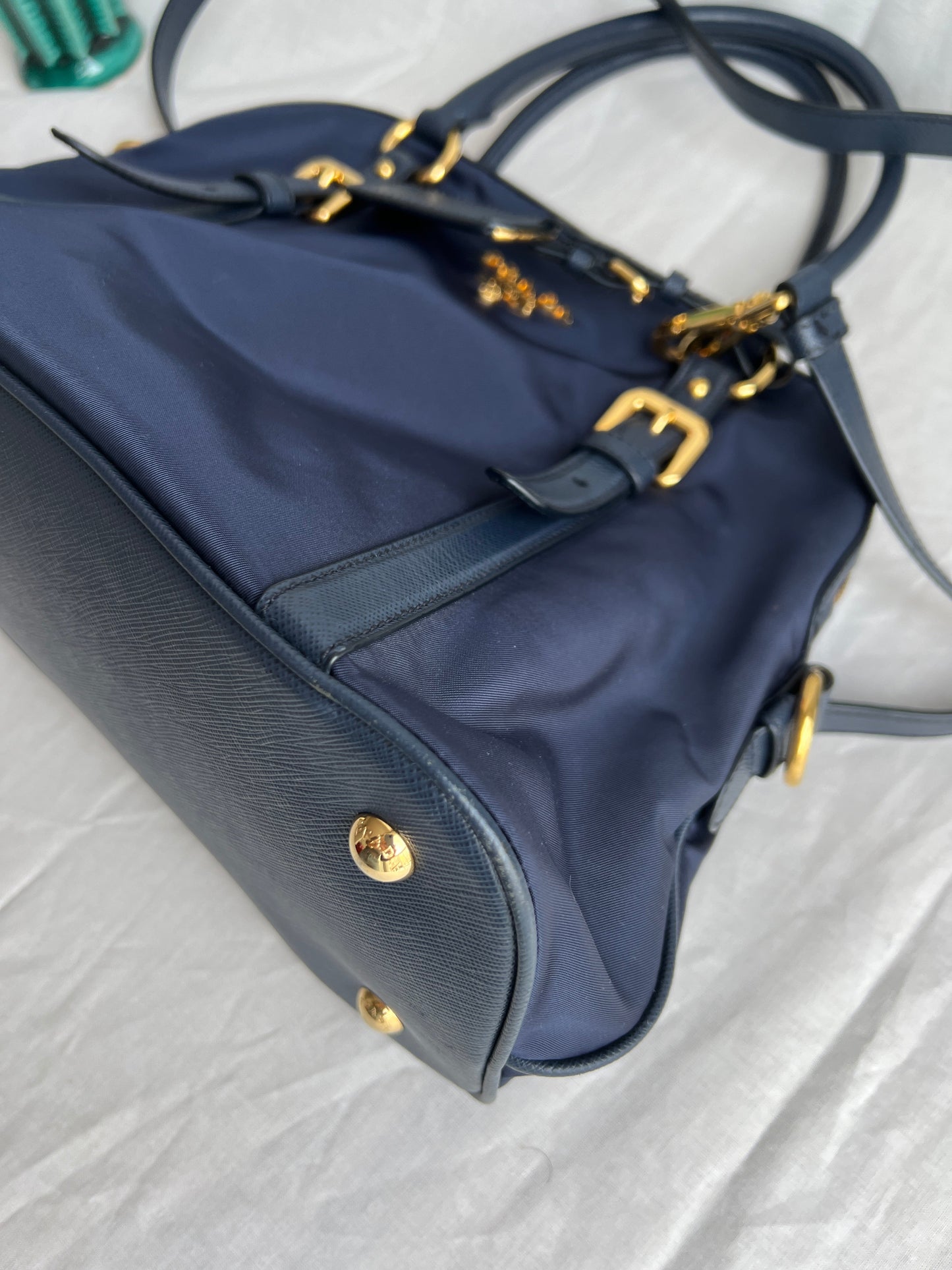Tessuto Nylon Bag Baltico Blue
