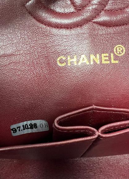 Vintage Double Flap Medium Black Lambskin 1997-1999