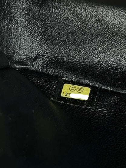 Jumbo Single Flap Caviar Leather and Silver Hardware