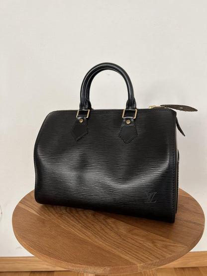 SPEEDY 25 BLACK EPI LEATHER