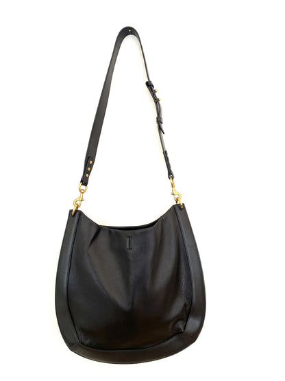 ISABEL MARANT Black Moksan Leather Shoulder Bag