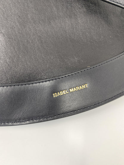 ISABEL MARANT Black Moksan Leather Shoulder Bag