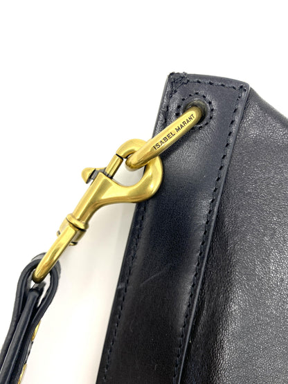 ISABEL MARANT Black Moksan Leather Shoulder Bag