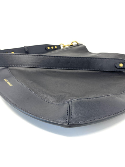 ISABEL MARANT Black Moksan Leather Shoulder Bag