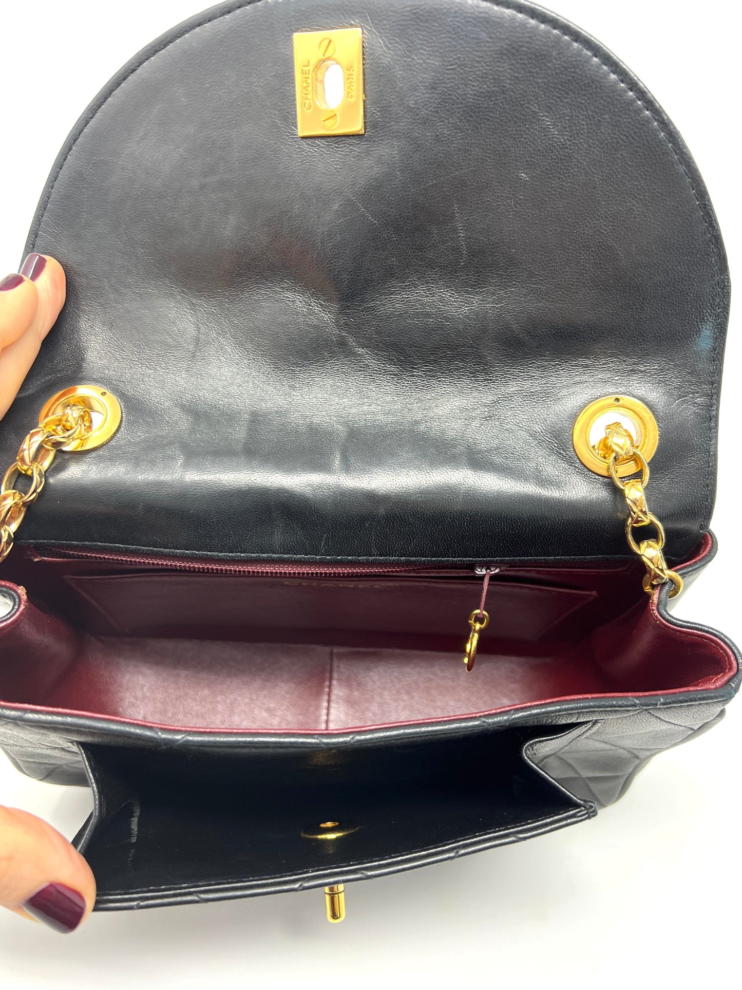 Diamond quilted vintage flap bag 1991-1994