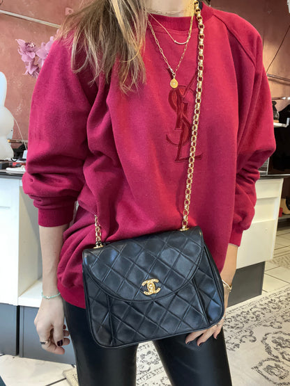 Diamond quilted vintage flap bag 1991-1994