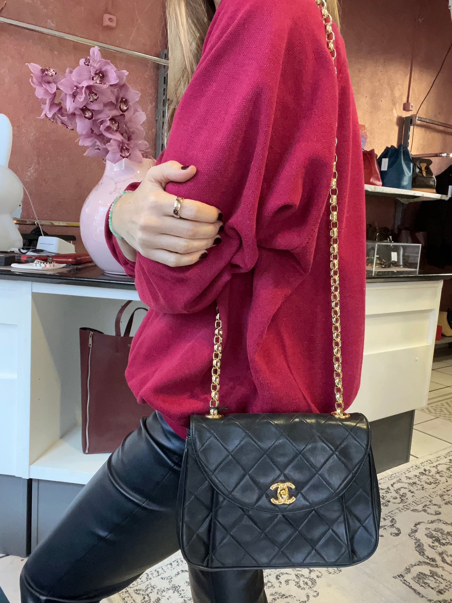 Diamond quilted vintage flap bag 1991-1994
