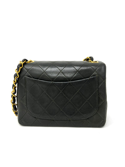 Square Mini Flap Bag in Khaki 1989-1991