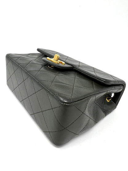 Square Mini Flap Bag in Khaki 1989-1991