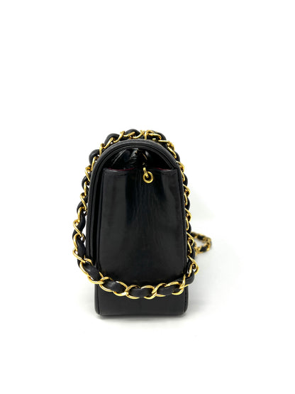 Diana Medium Flap Bag Black