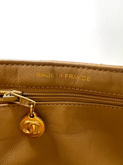 Both Sides Flap Handbag Beige