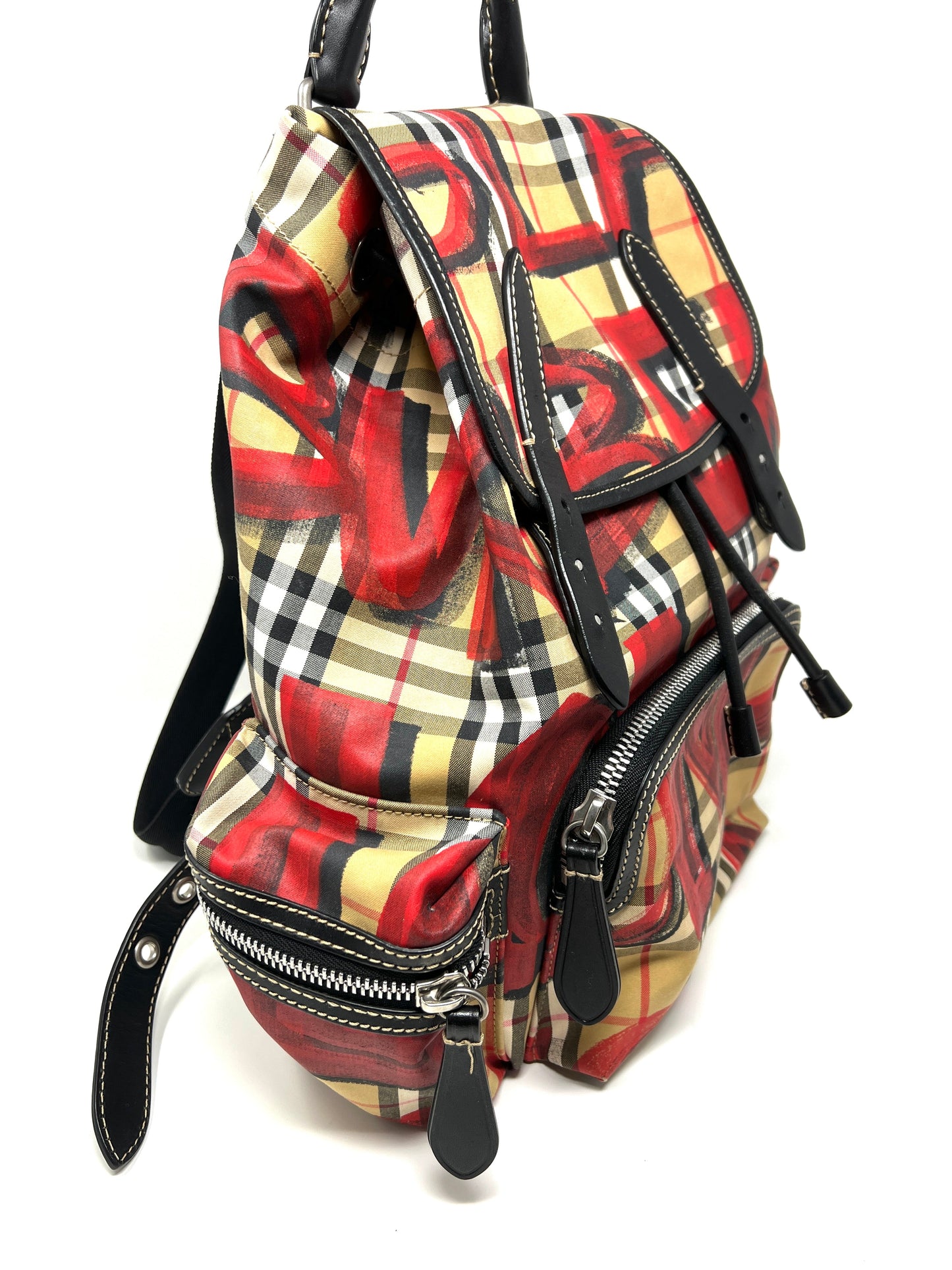 Graffiti Backpack Nylon Nova Check