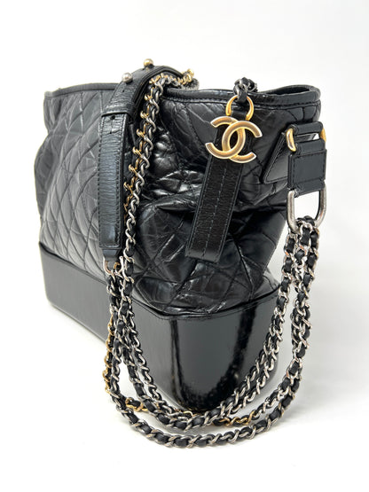 Gabrielle Large Hobo Bag Black