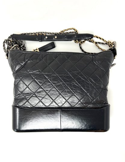 Gabrielle Large Hobo Bag Black
