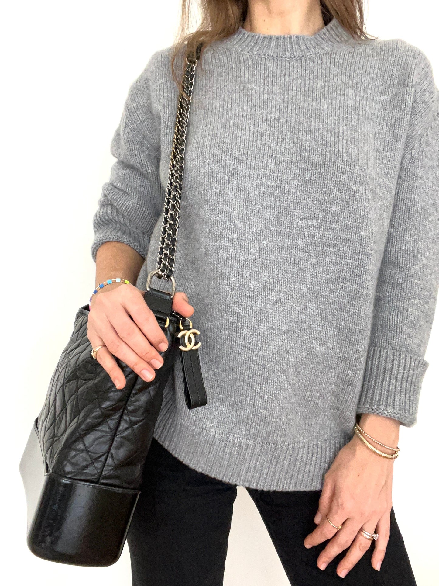 Gabrielle Large Hobo Bag Black