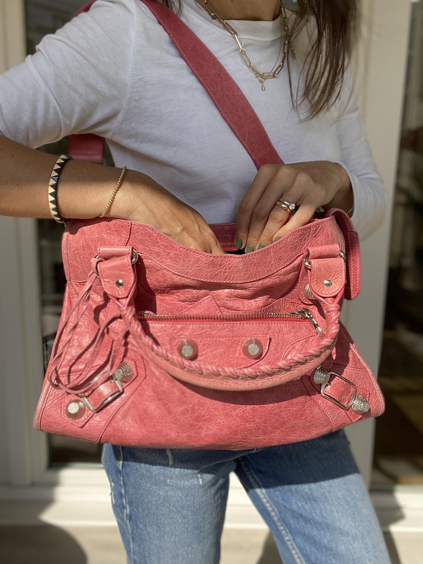 Motorcycle City Bag in Sorbet