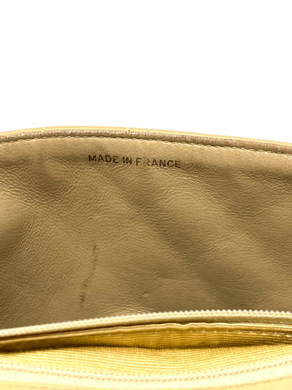 Vintage Mini Flap in Beige Lambskin 1989-1991