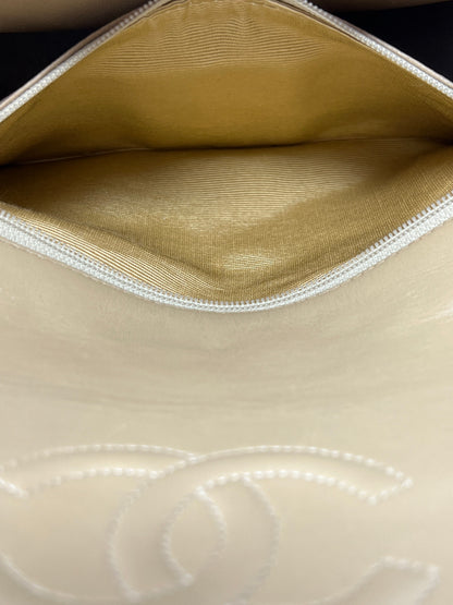 Vintage Mini Flap in Beige Lambskin 1989-1991