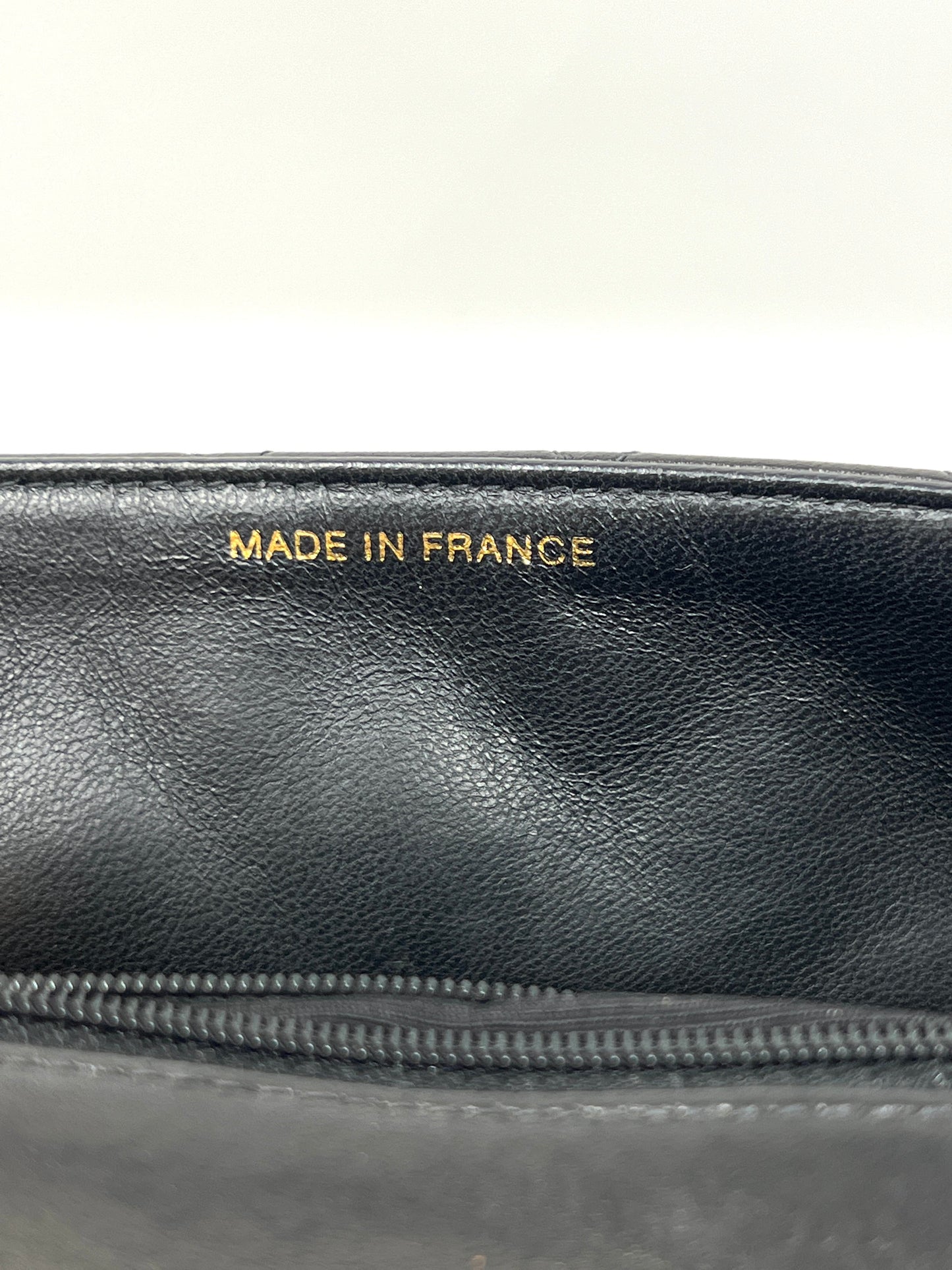 Mini Flap in Black Lambskin