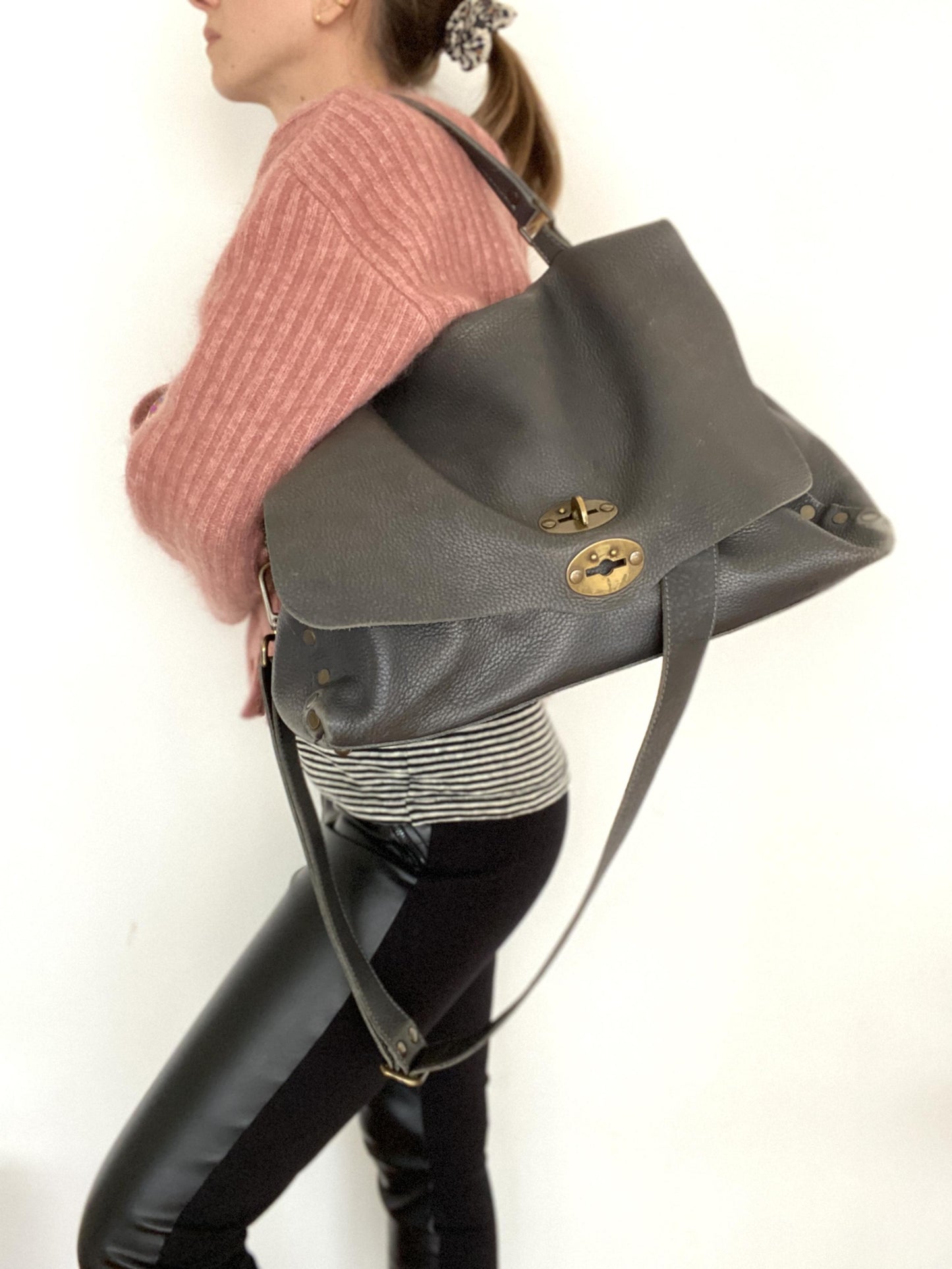 ZANELLATO POSTINA LARGE IN SPECIAL EDITION COLOUR "GUN"