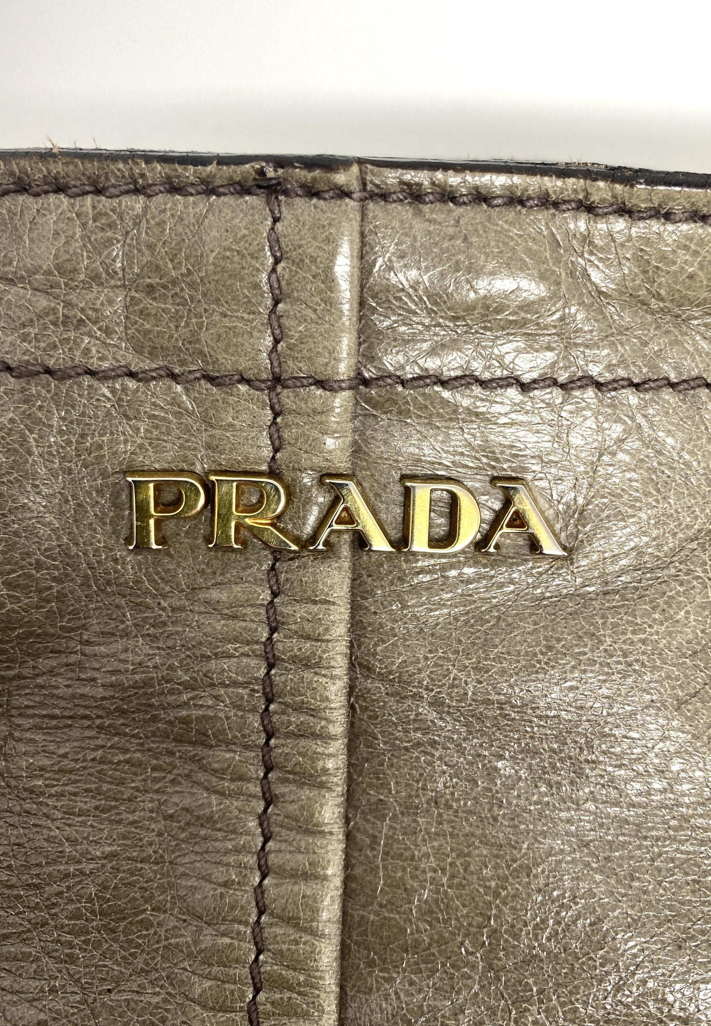 VITELLO SHINE GLAZED TOTE BAG IN CRETA