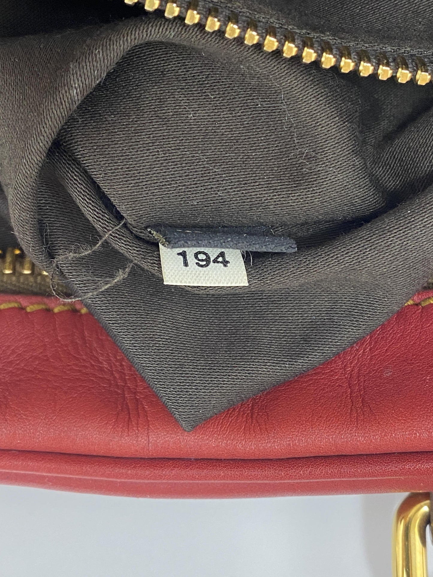 RED SOFT LEATHER HANDBAG BRIEFCASE