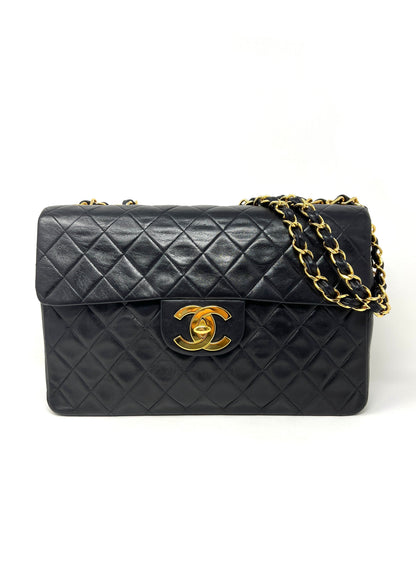 Maxi Single Flap Bag Black