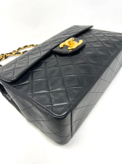 Maxi Single Flap Bag Black