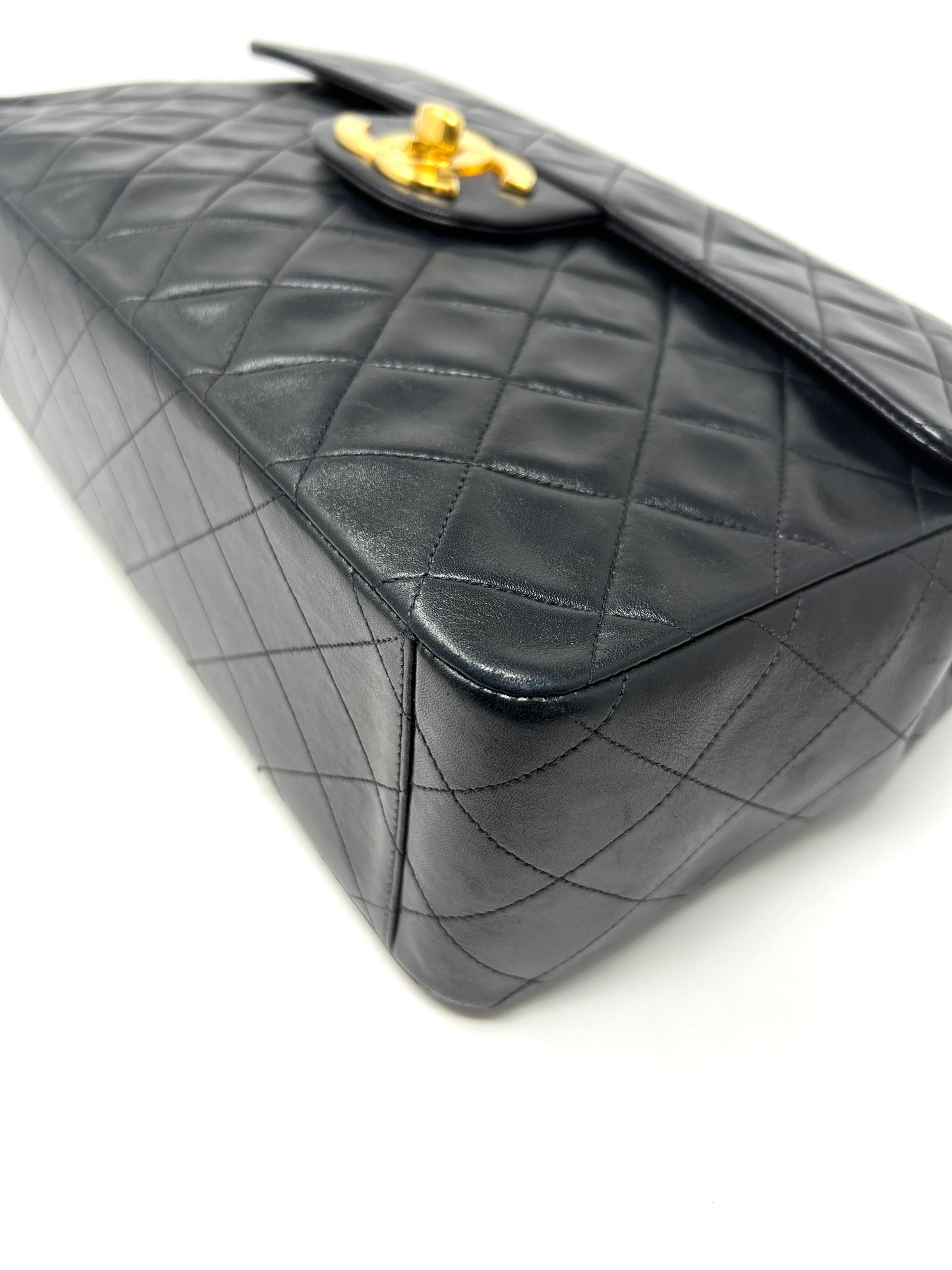 Maxi Single Flap Bag Black