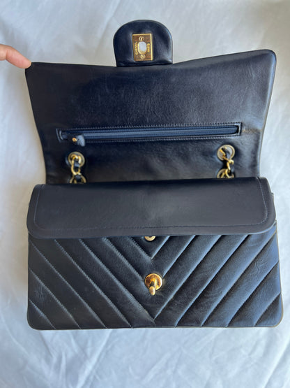 Navy Chevron Medium Double Flap (1994-1996)
